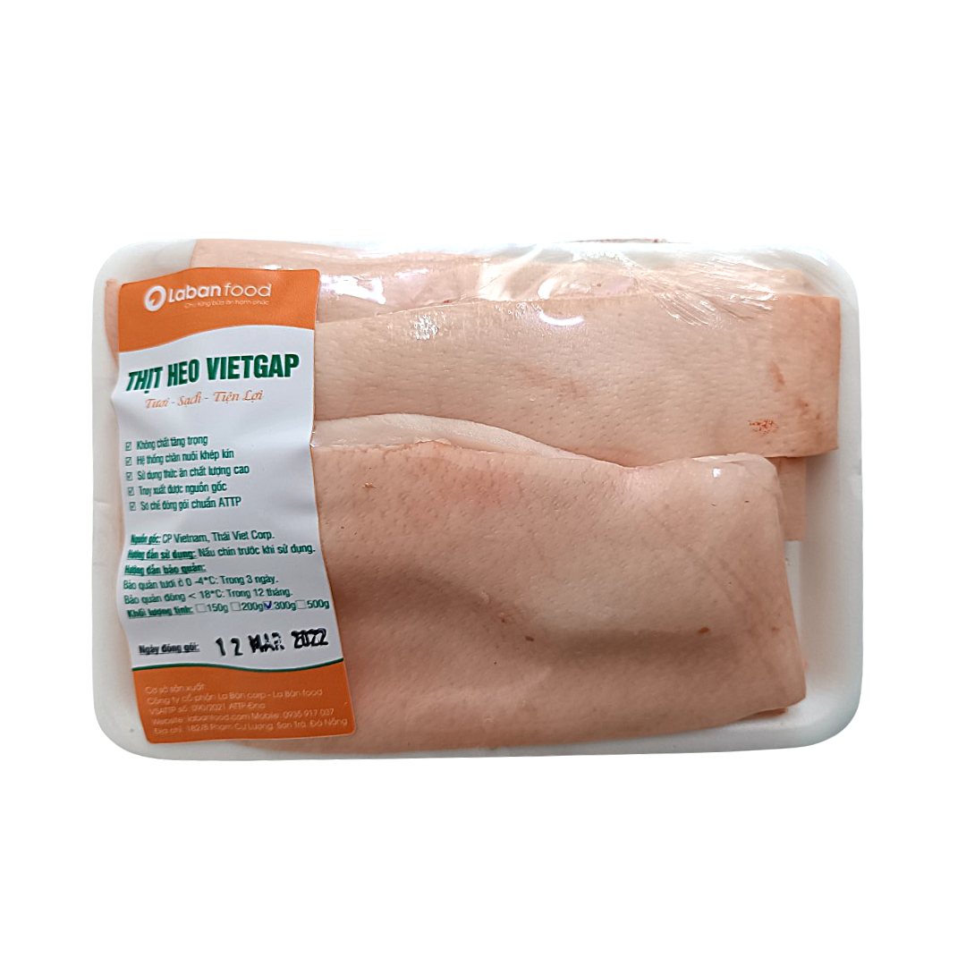 Da lưng heo Vietgap - 300g