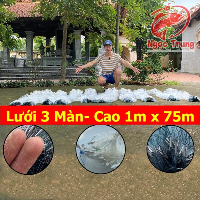 Lưới Đánh Cá 3 Màn Chiều Cao 1m Dài 75m Mắt Lưới Then 2