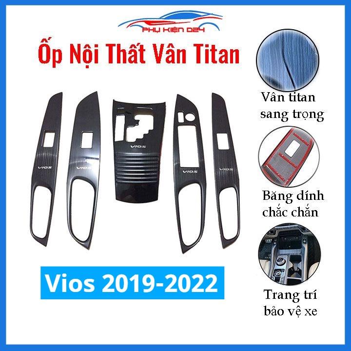 Ốp nội thất Vios 2019-2020-2021-2022 vân Titan bảo vệ chống trầy xước và làm đẹp xe