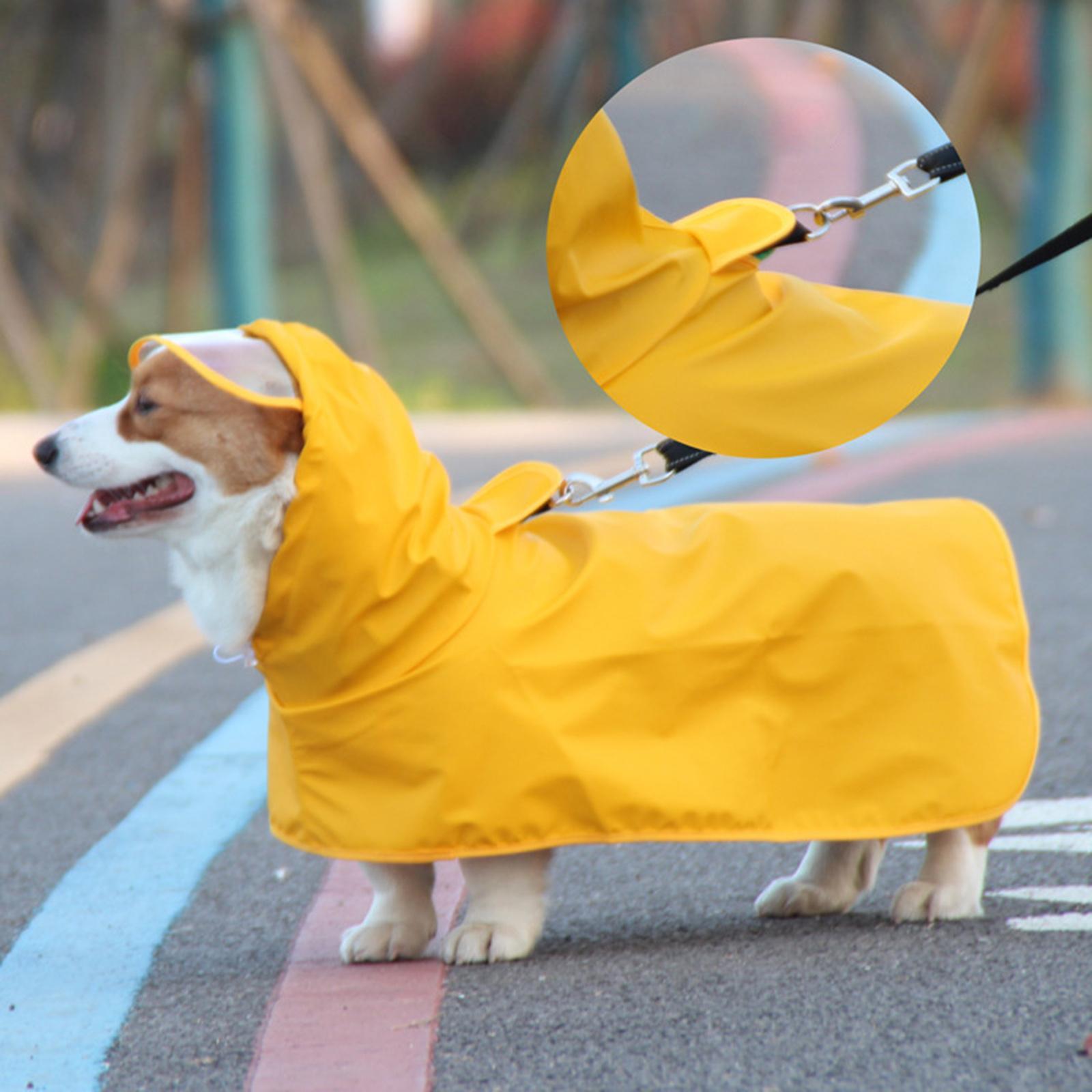 Outdoor Dog Rain Coat Pet Dogs  Raincoat Rain Wear Hooded