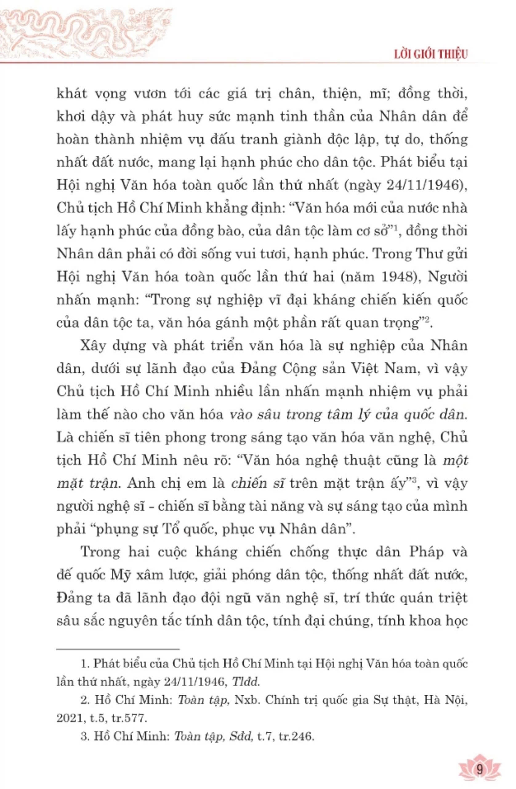 Xây dựng và phát triển nền văn hóa Việt Nam tiên tiến, đậm đà bản sắc dân tộc - bản in 2024
