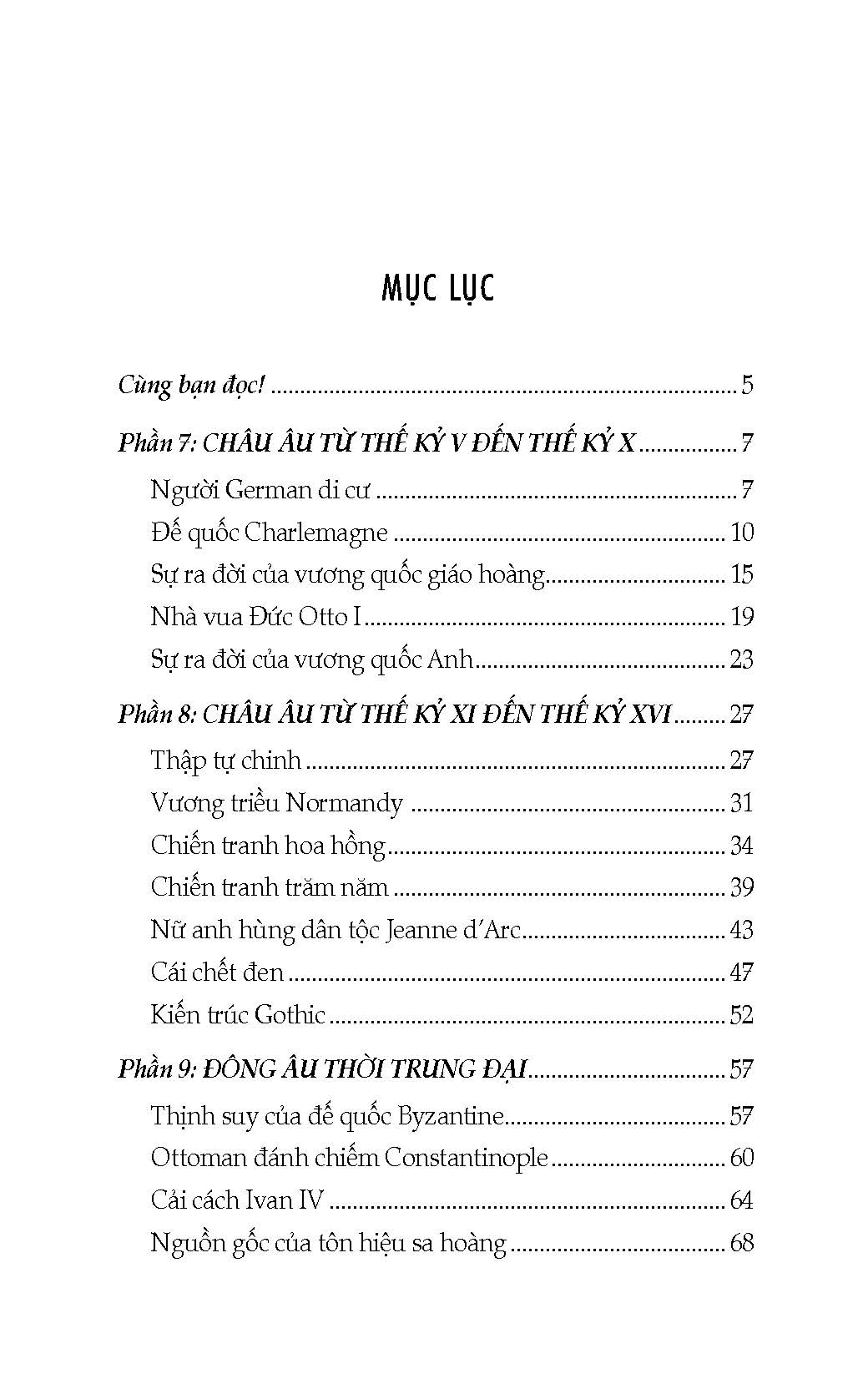 Bách Khoa Thư Lịch Sử Thế Giới, Quyển 2 - Thời Kỳ Trung Đại