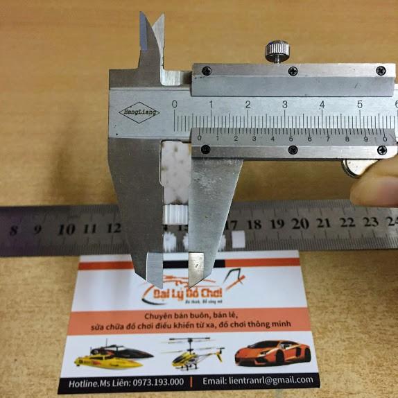 Bánh răng nhựa 12 răng lỗ trục 1.9mm đường kính 6.9mm