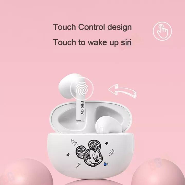 Tai nghe không dây Lenovo Disney Q2 Bluetooth 5.1 âm thanh nổi cách âm thông minh chống nước có mic cho Android IOS