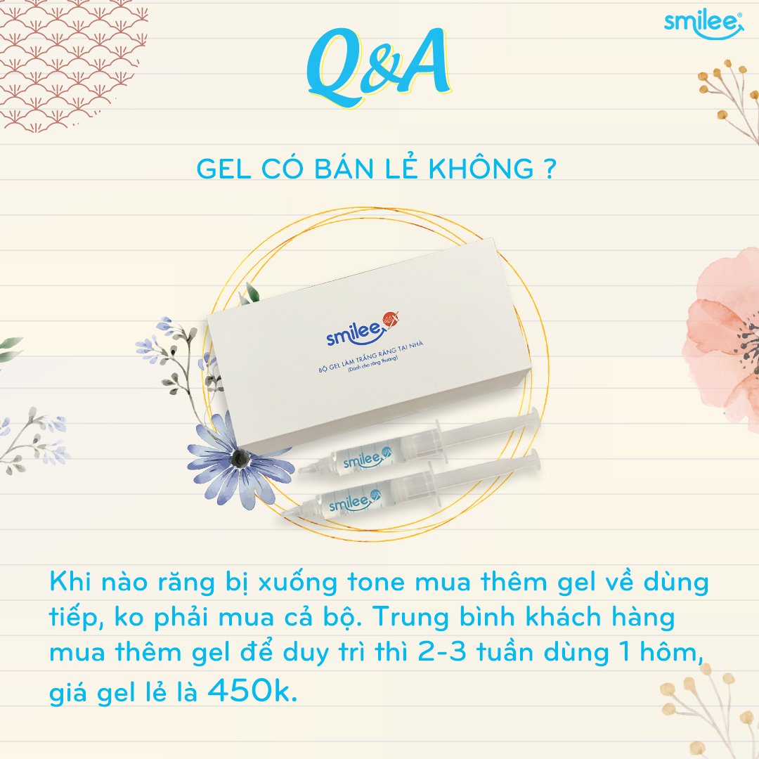 Bộ 2 gel tẩy trắng răng an toàn không ê buốt Smilee- Hàng chính hãng nhập khẩu từ Mỹ có chứng nhận ISO - [Combo tiết kiệm]