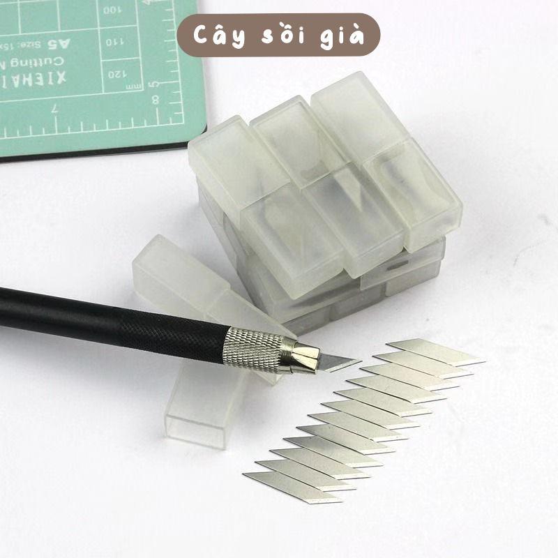 S54 - Lưỡi dao thay thế cho bút rọc giấy unbox đơn hàng, cắt sticker băng dán washi tape