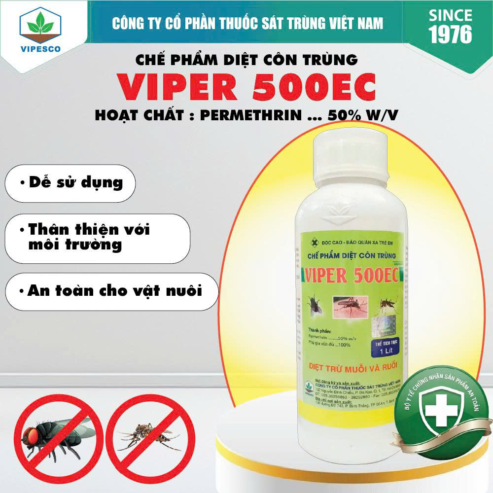 VIPER 500EC (1 lít) - DIỆT TRỪ MUỖI VÀ RUỒI