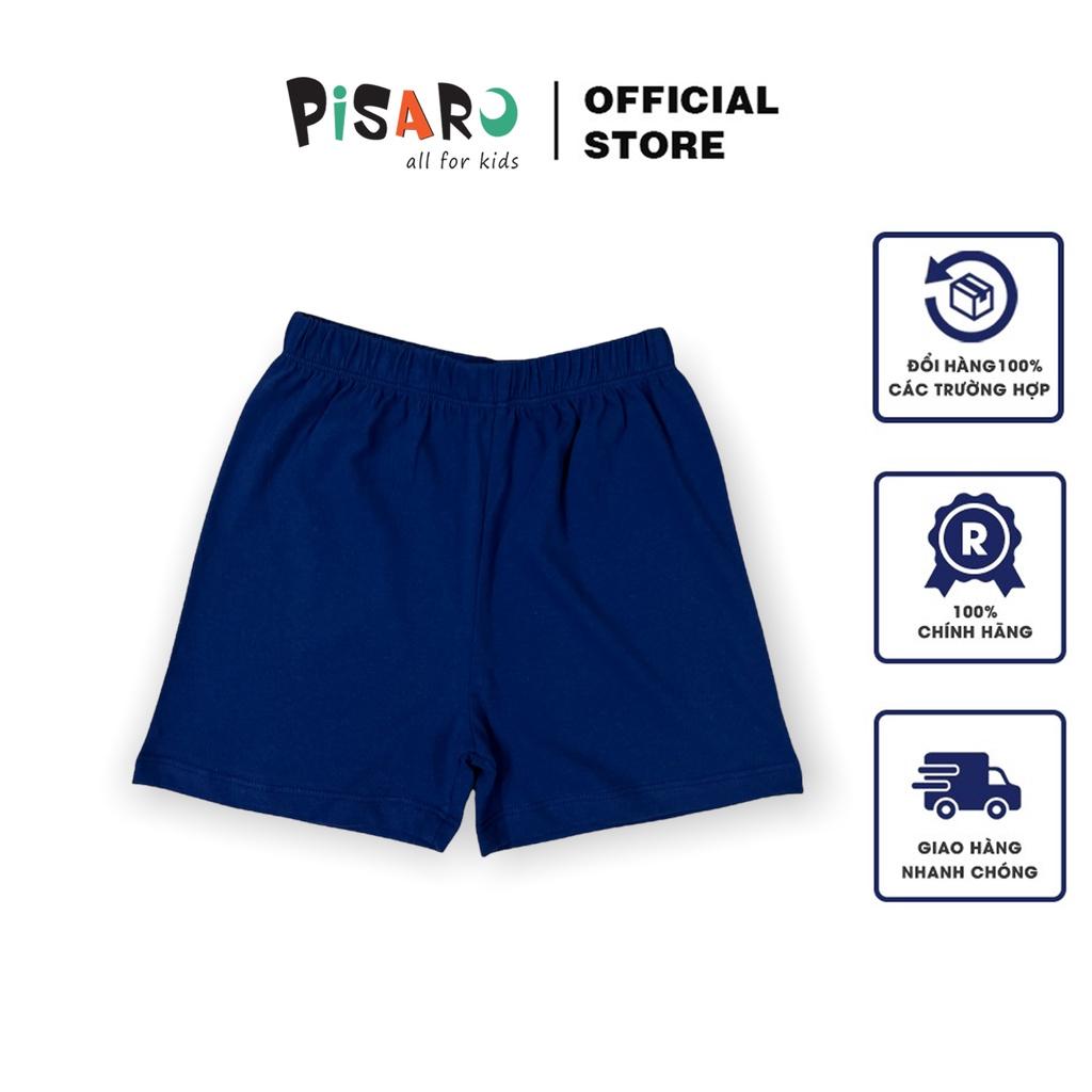 Quần đùi Pisaro Kids chất liệu cotton Hàn cho bé trai bé gái, quần short cho bé mặc hè