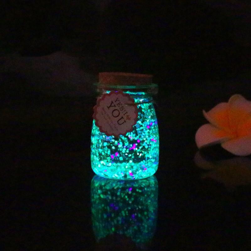 Lọ ước THỦY TINH Phát Sáng Dạ Quang-h19148_T -shop SLIMEMOCHISQUISHY