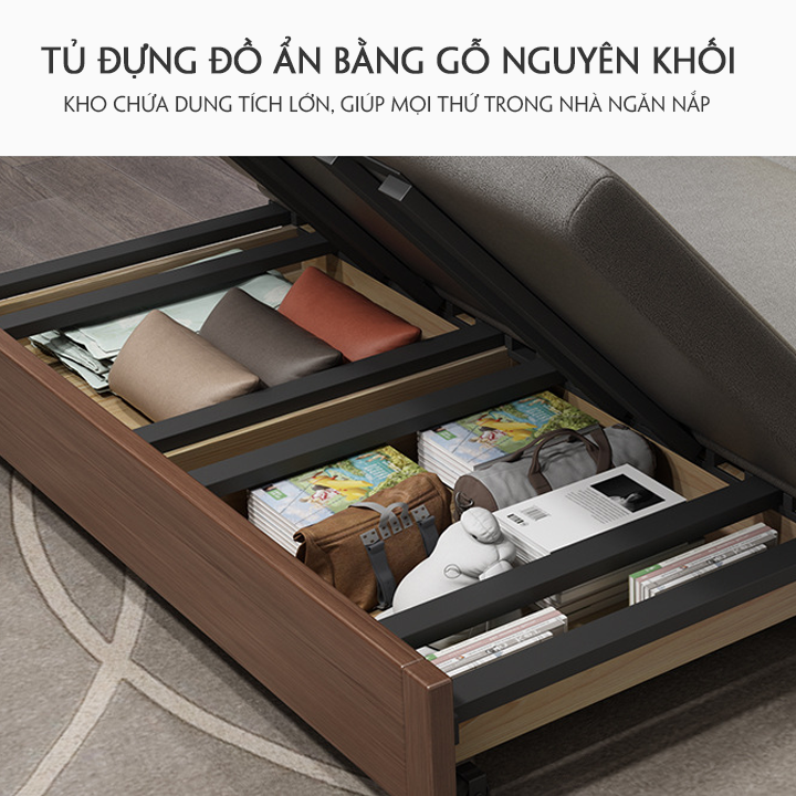 Giường Sofa Thông Minh, Sofa Giường Cao Cấp Gấp Gọn Thành Ghế Sofa Đa Năng ,Sofa bed Thông Minh Phong Cách Hiện Đại Công Nghệ Châu Âu