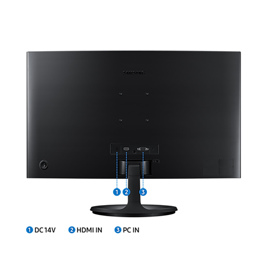 Màn hình cong Samsung LS24C360EAEXXV 24 inch fullHD VA 75Hz - Hàng Chính Hãng