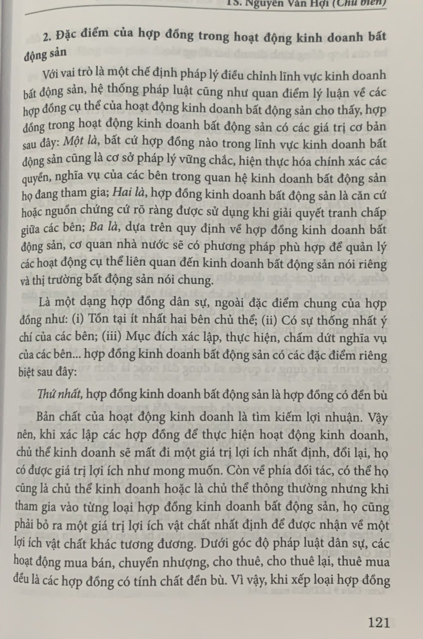 Pháp luật về kinh doanh bất động sản (Sách chuyên khảo)