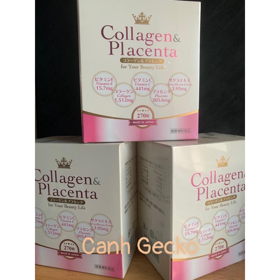 Viên uống trắng  da - Trắng hồng - Sáng Mịn  Collagen Placenta 5 in 1 Nhật Bản