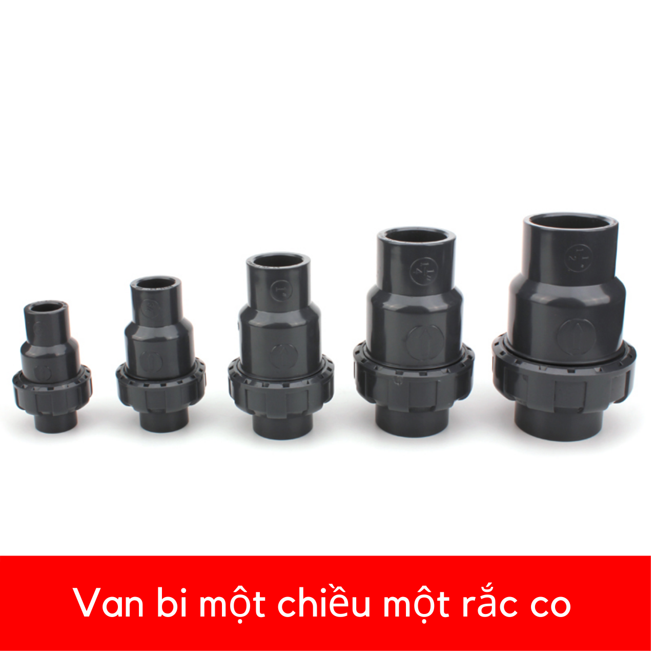 Van bi một chiều một rắc co kích thước 60mm (DN50)