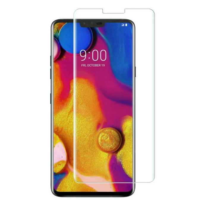 Tấm kính cường lực trong suốt full keo UV dành cho LG V40