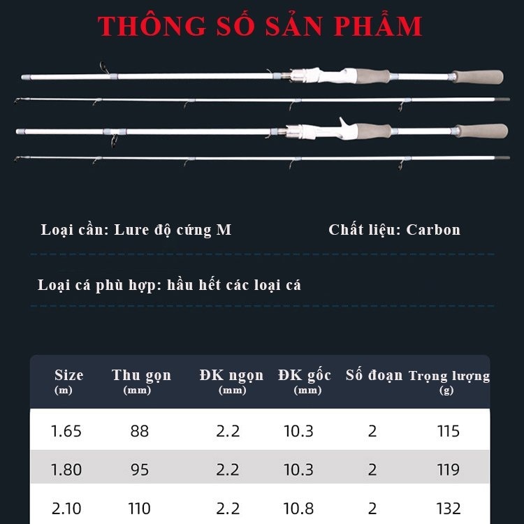 Cần Câu Lure Dawa Trắng Đủ Size Có Cả Đứng Và Ngang