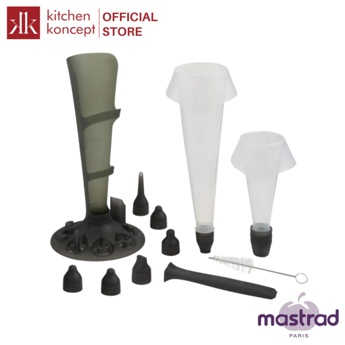 Mastrad - Bộ bắt kem màu đen