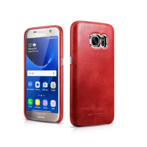 Ốp lưng da dành cho Samsung Galaxy S7 hàng hiệu Icarer -Vintage Back Cover Series - Hàng chính hãng