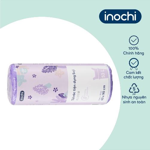 Túi rác tiện dụng Inochi -Soji 50L x 19 túi (Size L) Hương Lavender có quai