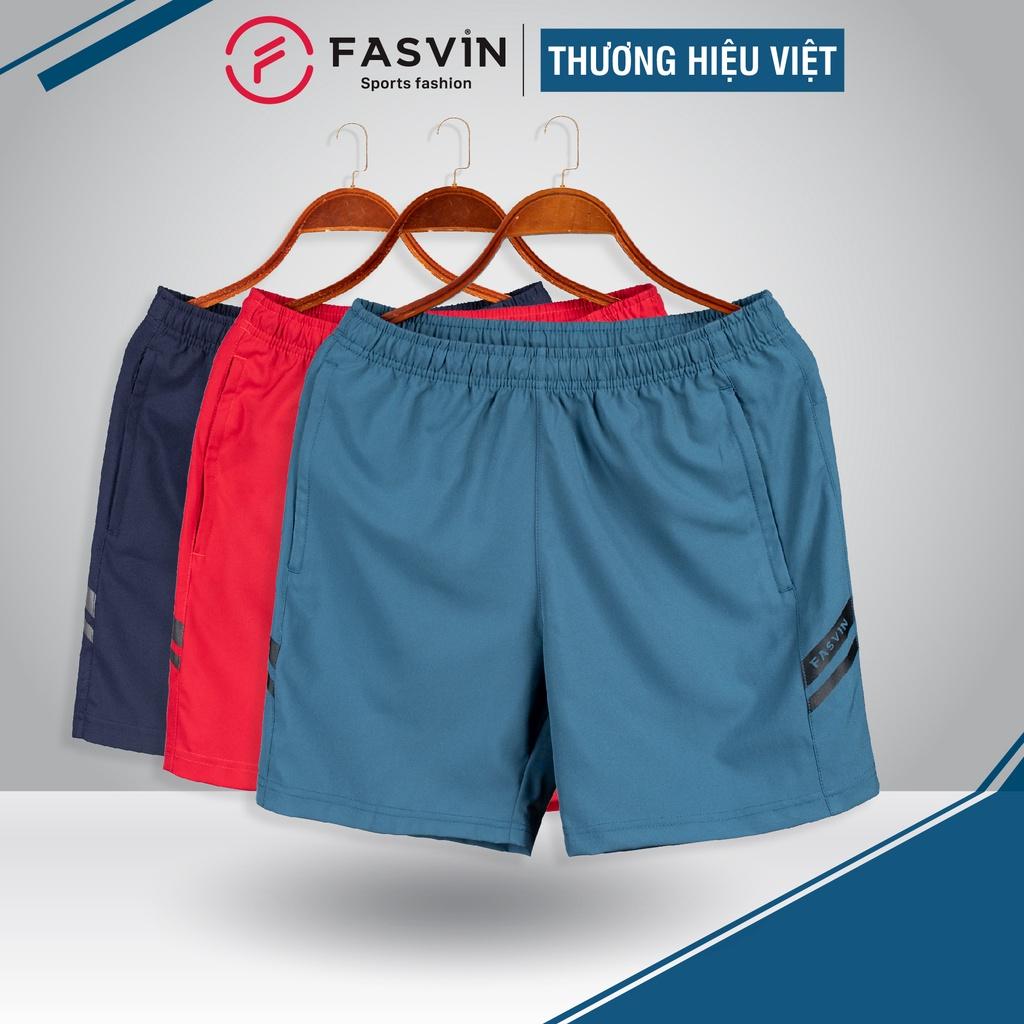 Quần đùi nam ngắn chạy bộ Fasvin R23561.HN vải Dù Gió nhẹ mát tiện dụng thể thao hay mặc nhà