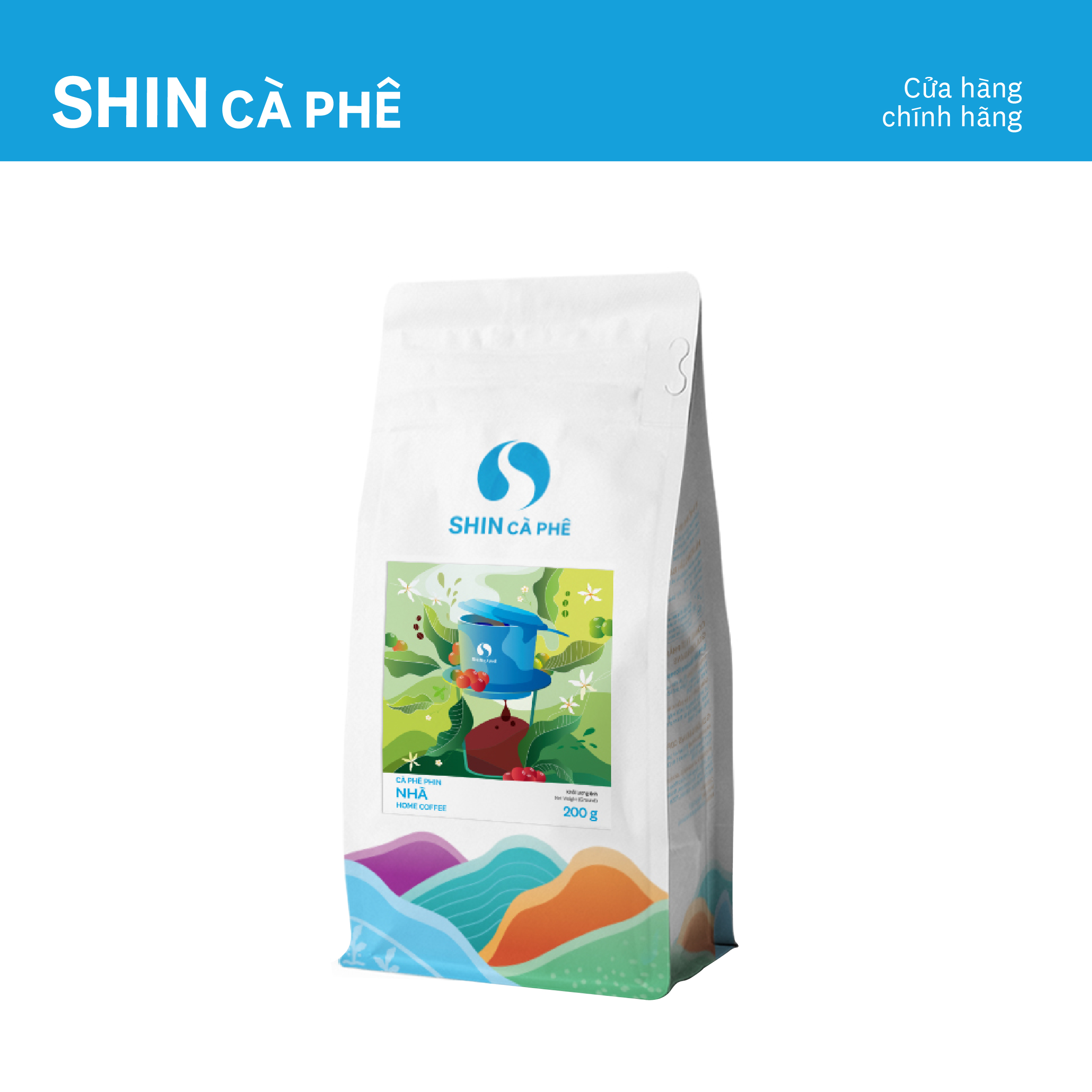 Cà phê Phin Nhà - SHIN Cà Phê - Cà phê pha phin - Gói 200g