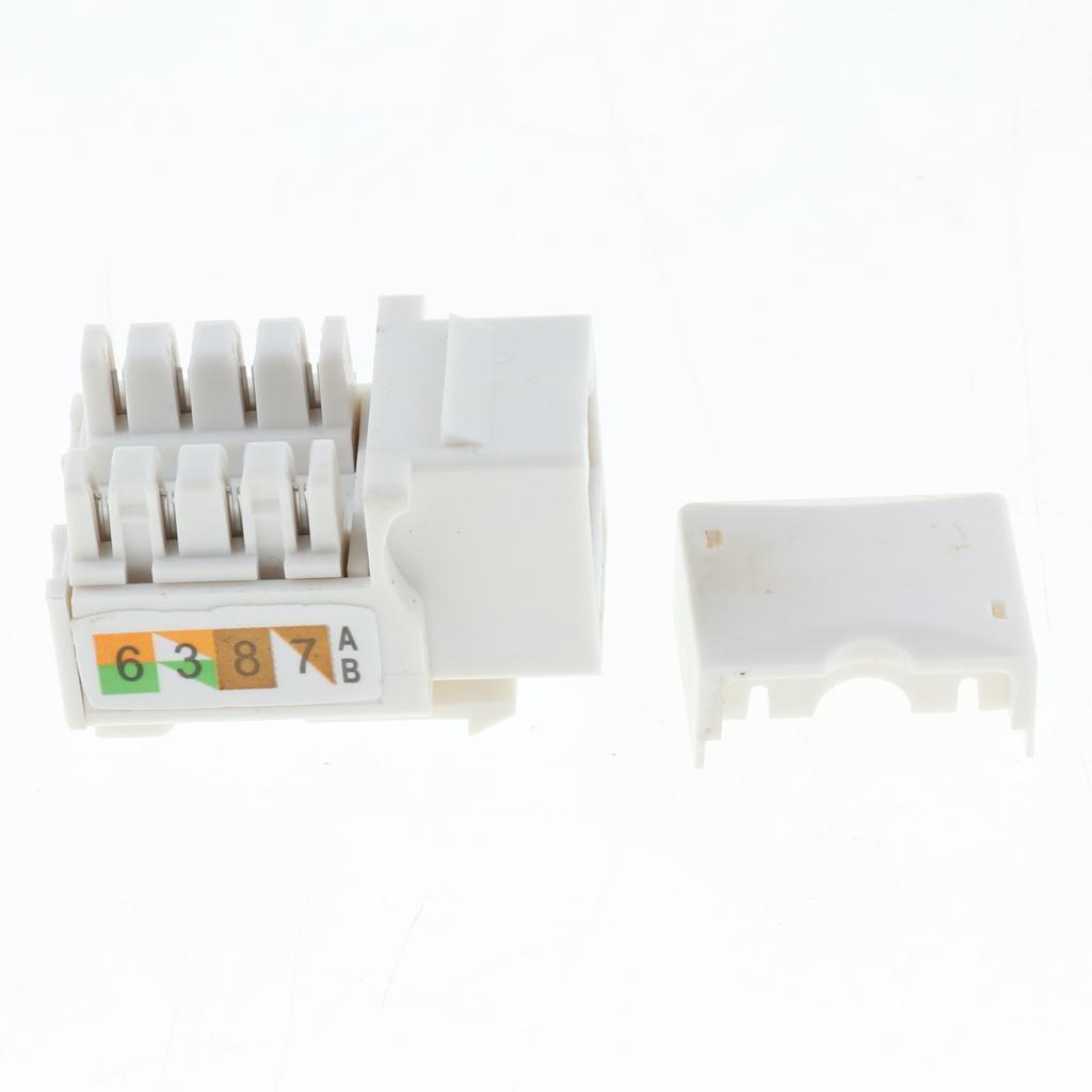 5x10pcs Jack Module Network Connector Module-White