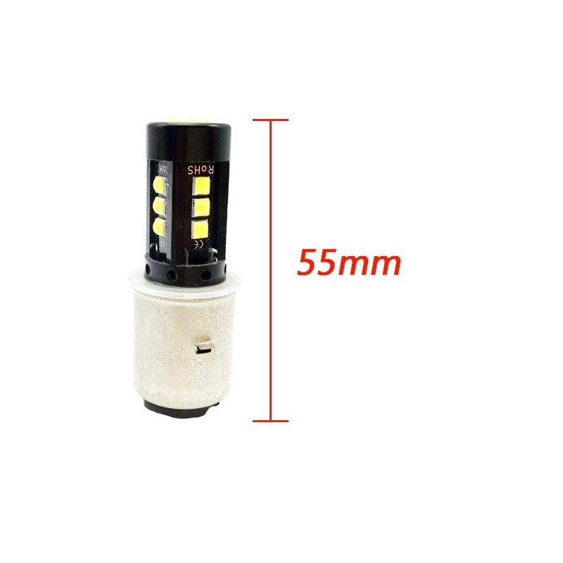 Đèn pha led xe máy đặc biệt đèn pha led xa và gần đèn pha H4 H6 vuốt đơn P15D BA20D xe điện áp suất rộng