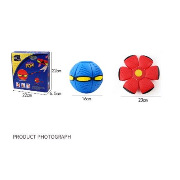 Bóng ma thuật - Đĩa bay UFO - Bóng ném biến hình - Banh đạp nhiều màu sắc có đèn led quà tặng cho bé