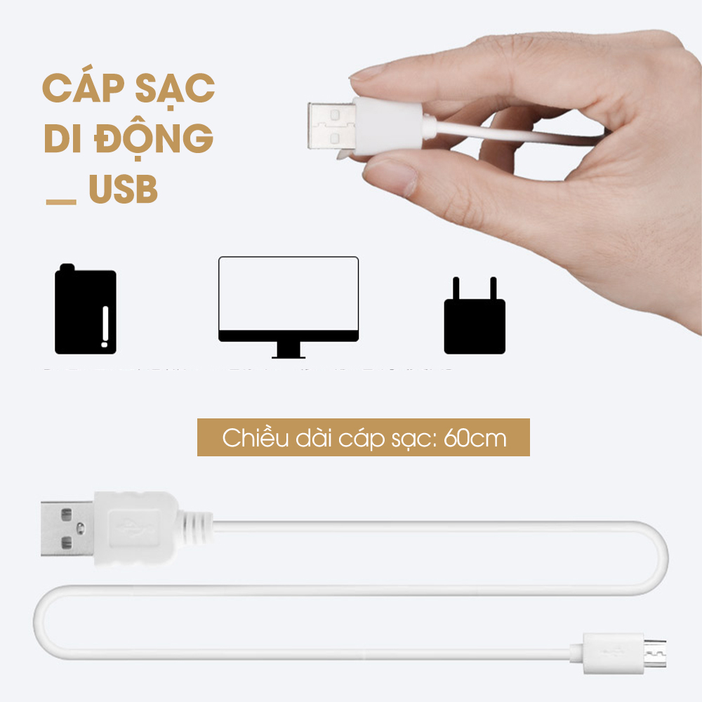 Máy phun sương, tạo độ ẩm trong phòng dung tích 2L, CÓ đèn LED- KHÔNG gây tiếng ồn