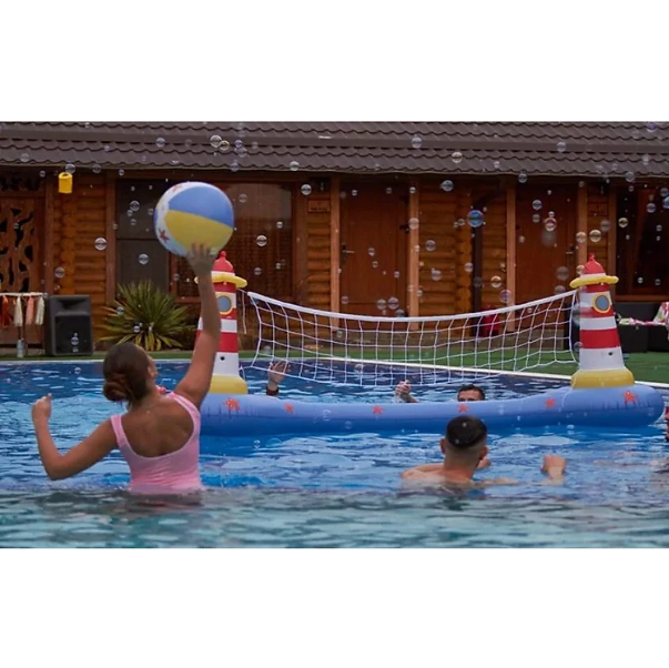 Cao cấp - Bộ Phao Bóng Chuyền Hồ Bơi Volleyball Water Game