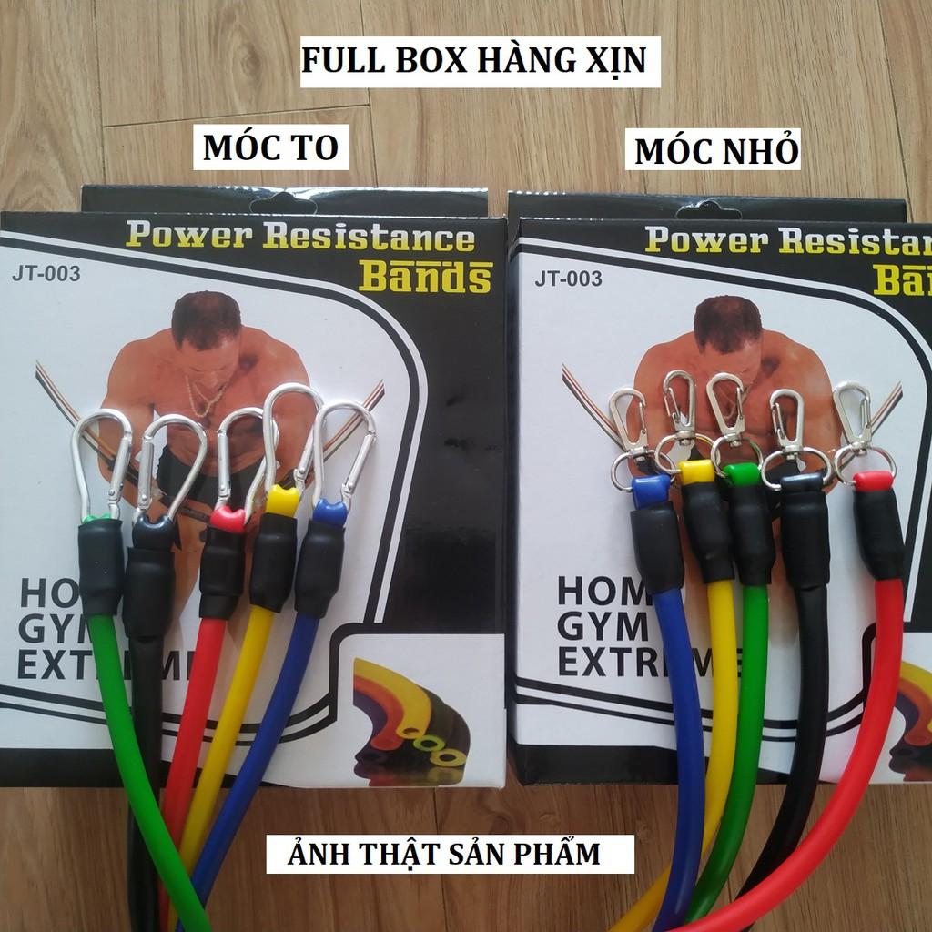 Bộ 5 Dây Kéo Tập Ngũ Sắc Tập GYM - Bộ Dây Đàn Hồi Kháng Lực Tập Thể Hình (Full BOX Phụ Kiện)