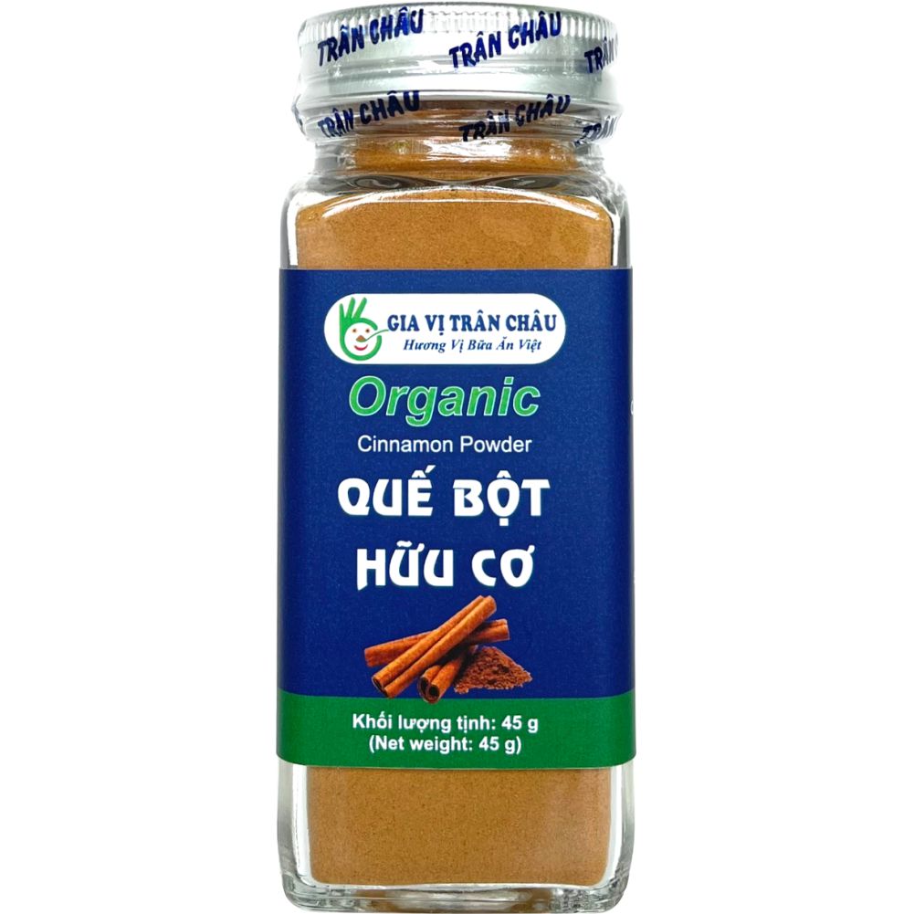 Quế bột hữu cơ Trân Châu hũ 50g