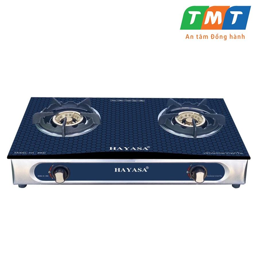 Bếp gas đôi kiếng cường lực cao cấp HAYASA HA-8900 2 đầu hâm