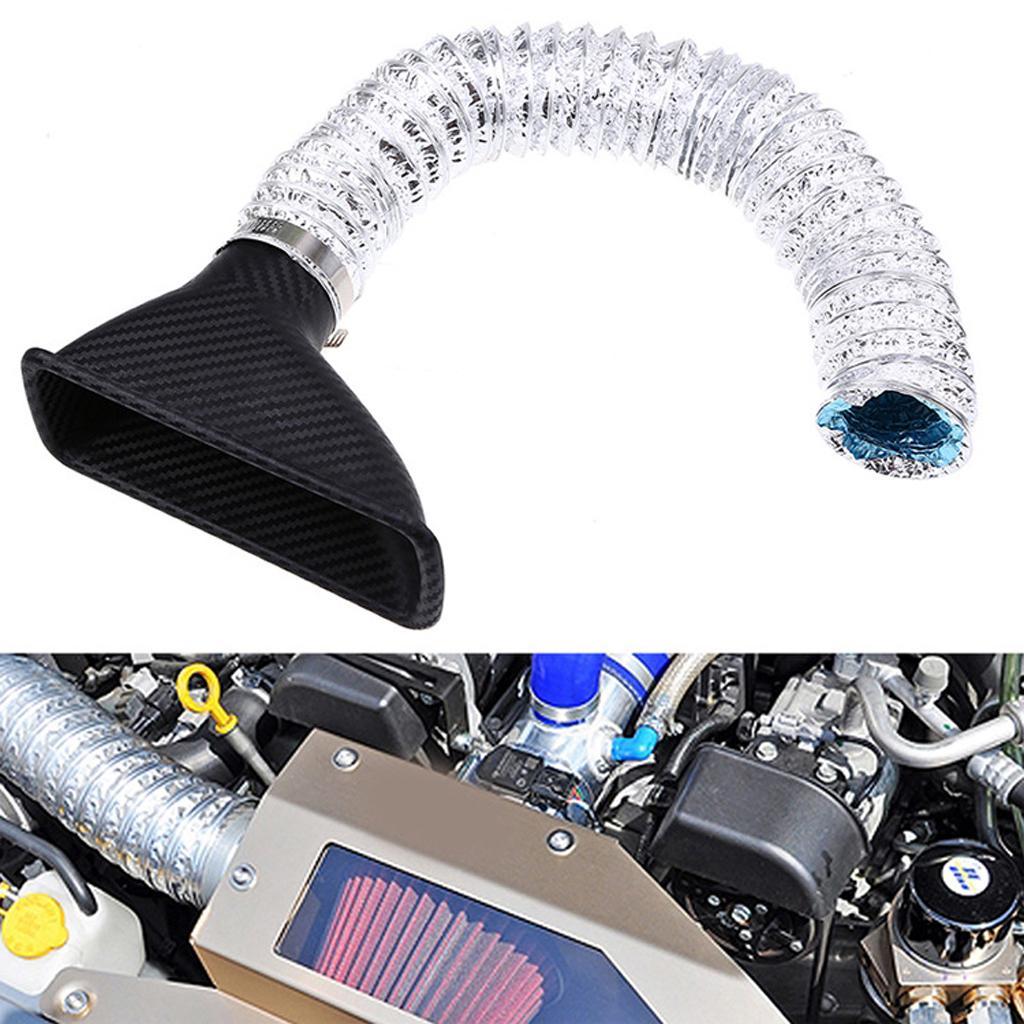 3 Sets Car Front Bumper Turbo Cold Air Intake Pipe Turbine Inlet Pipe Kit