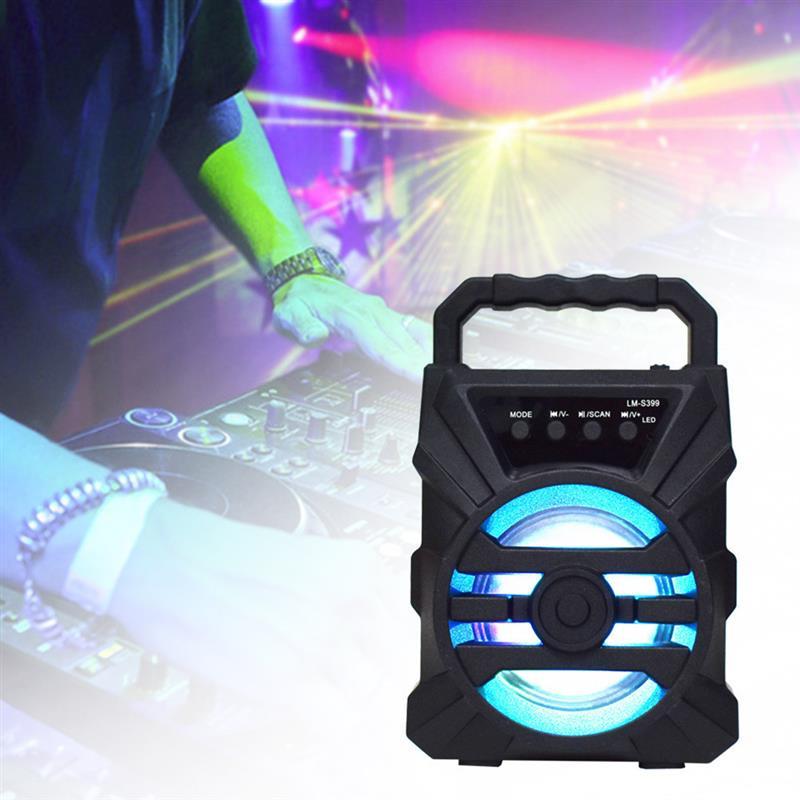 Loa không dây Di động Ngoài trời Mini Bass Sound Home Loa tương thích Bluetooth với Micrô Màu sắc: Đen