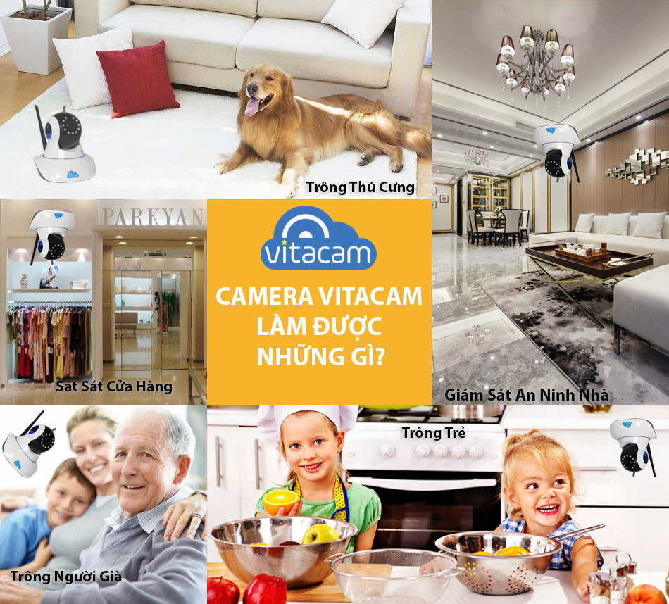 Camera IP Vitacam Chính hãng Cao cấp Cho Gia Đình Việt