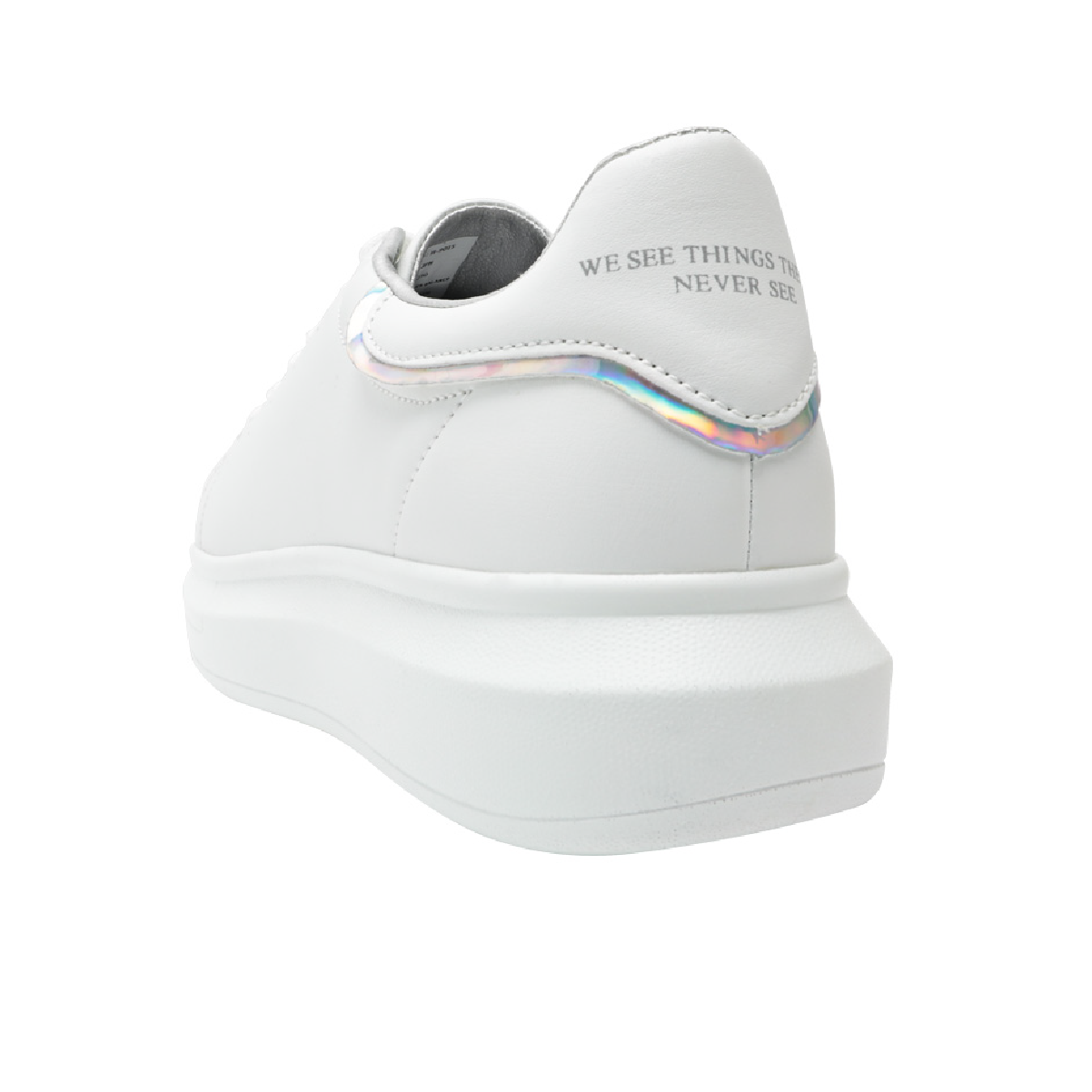 Giày Domba gót viền hologram H-9015 (BLUE OCEAN