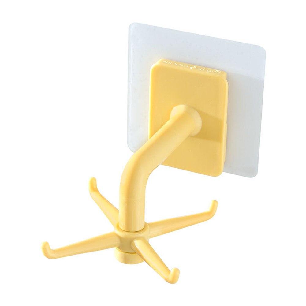 Punch-free Kitchen Rotate Storage Rack Cupboard Shelf Hanging Hook Organizer Closet Hanger Wardrobe Holder Kitchen Storage