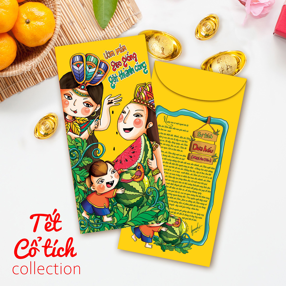 Combo 36 Bao Lì Xì - Mẫu Tết Cổ Tích