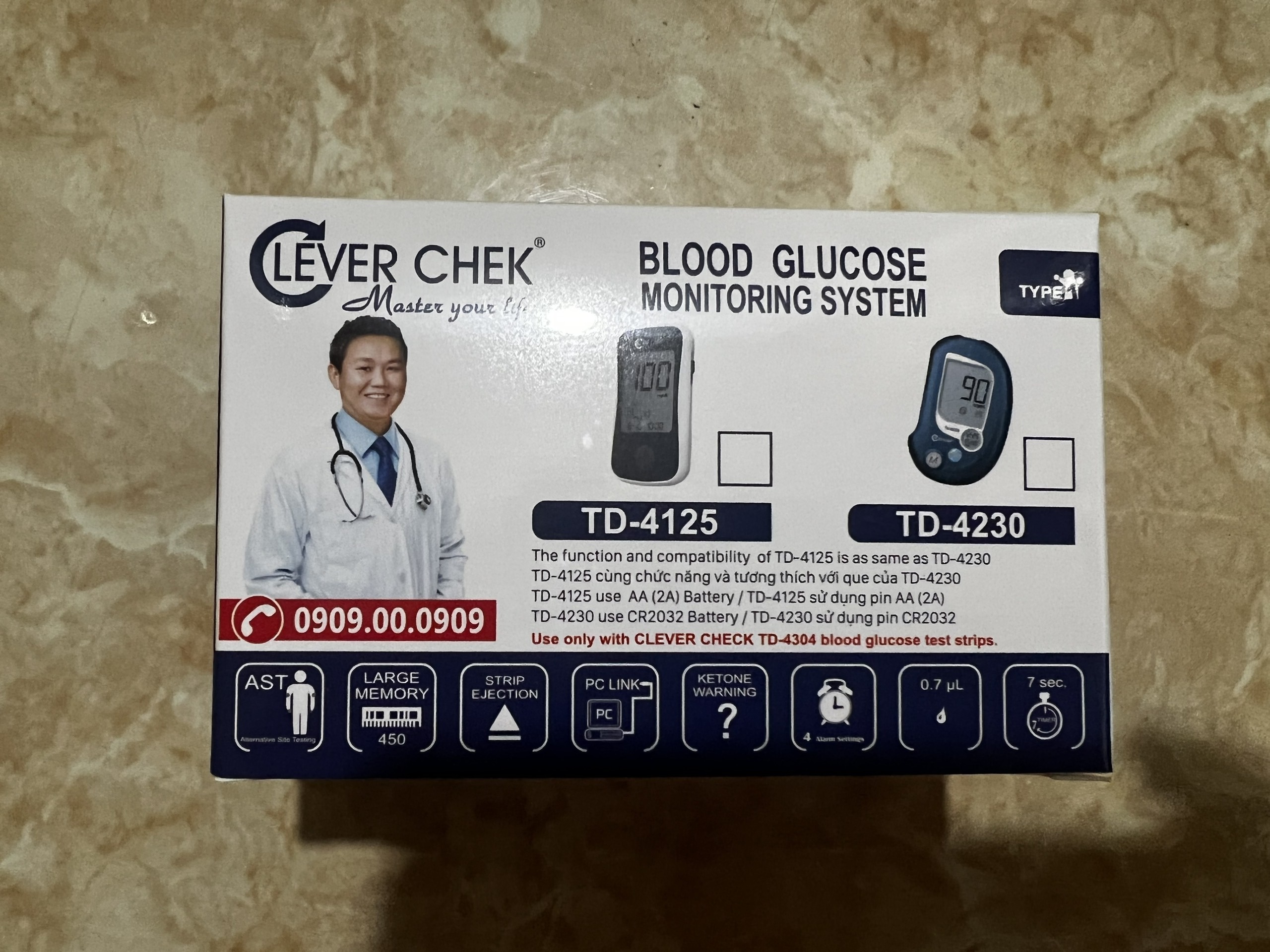 Máy đo đường huyết Clever Check
