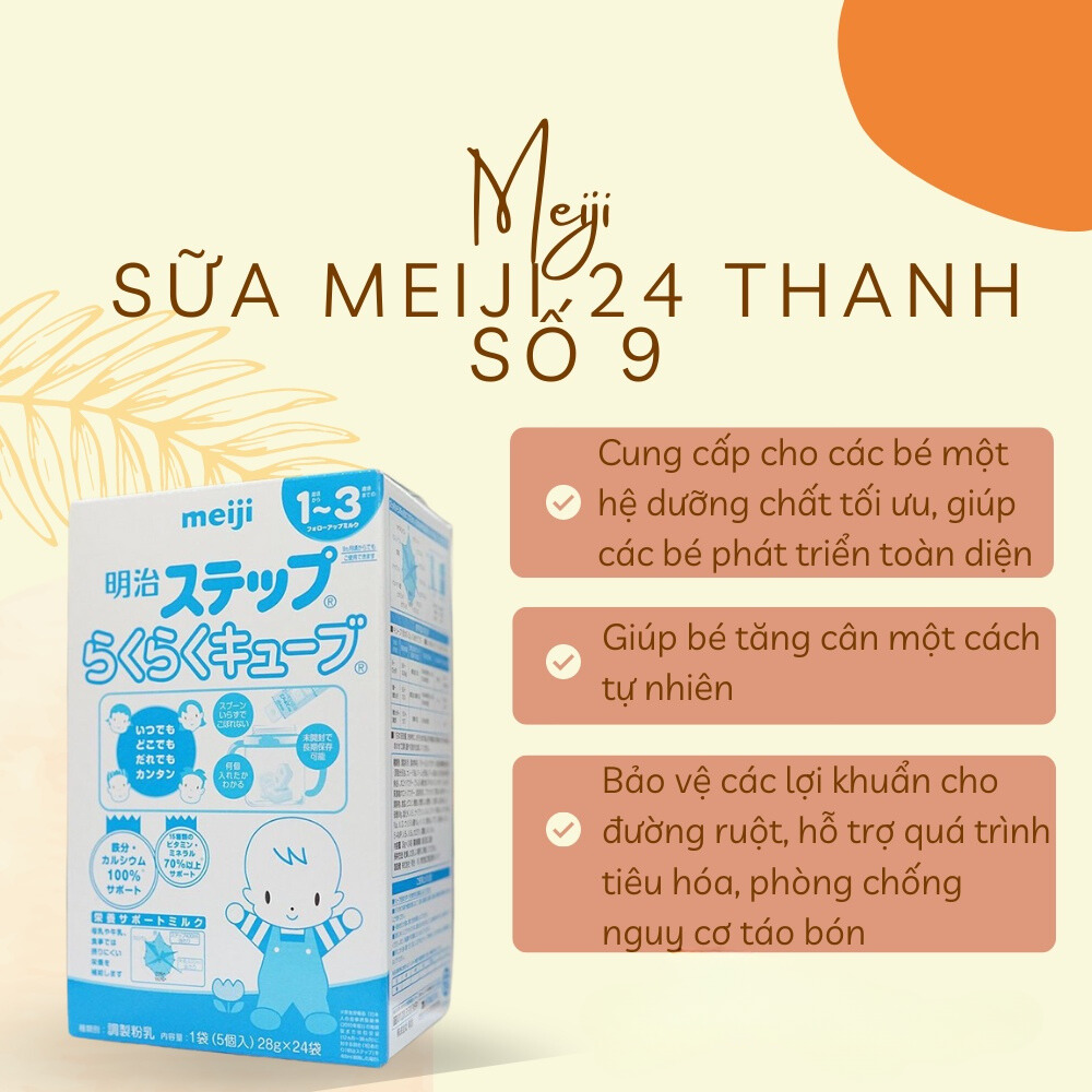 Sữa MEIJI thanh số 9 nội địa Nhật Bản 648g