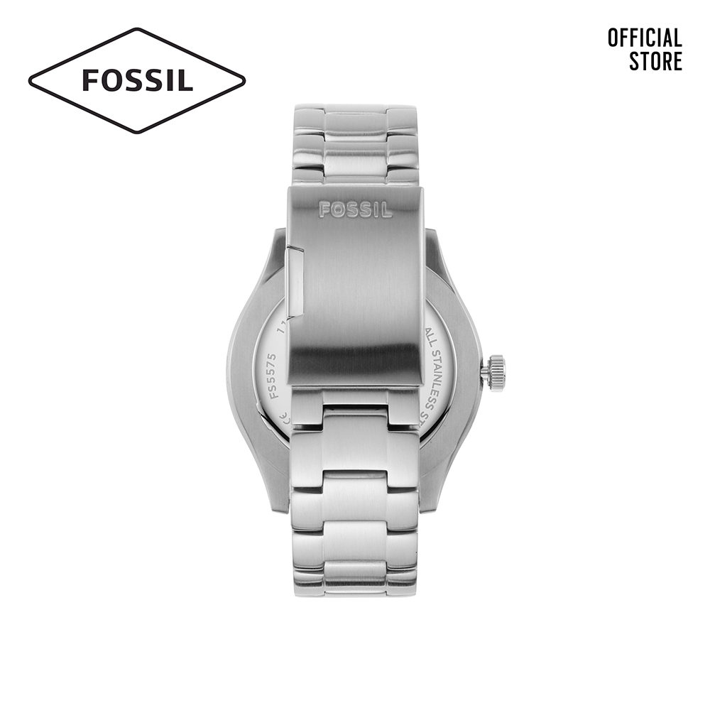 Đồng hồ nam FOSSIL Belmar dây thép không gỉ FS5575 - màu bạc