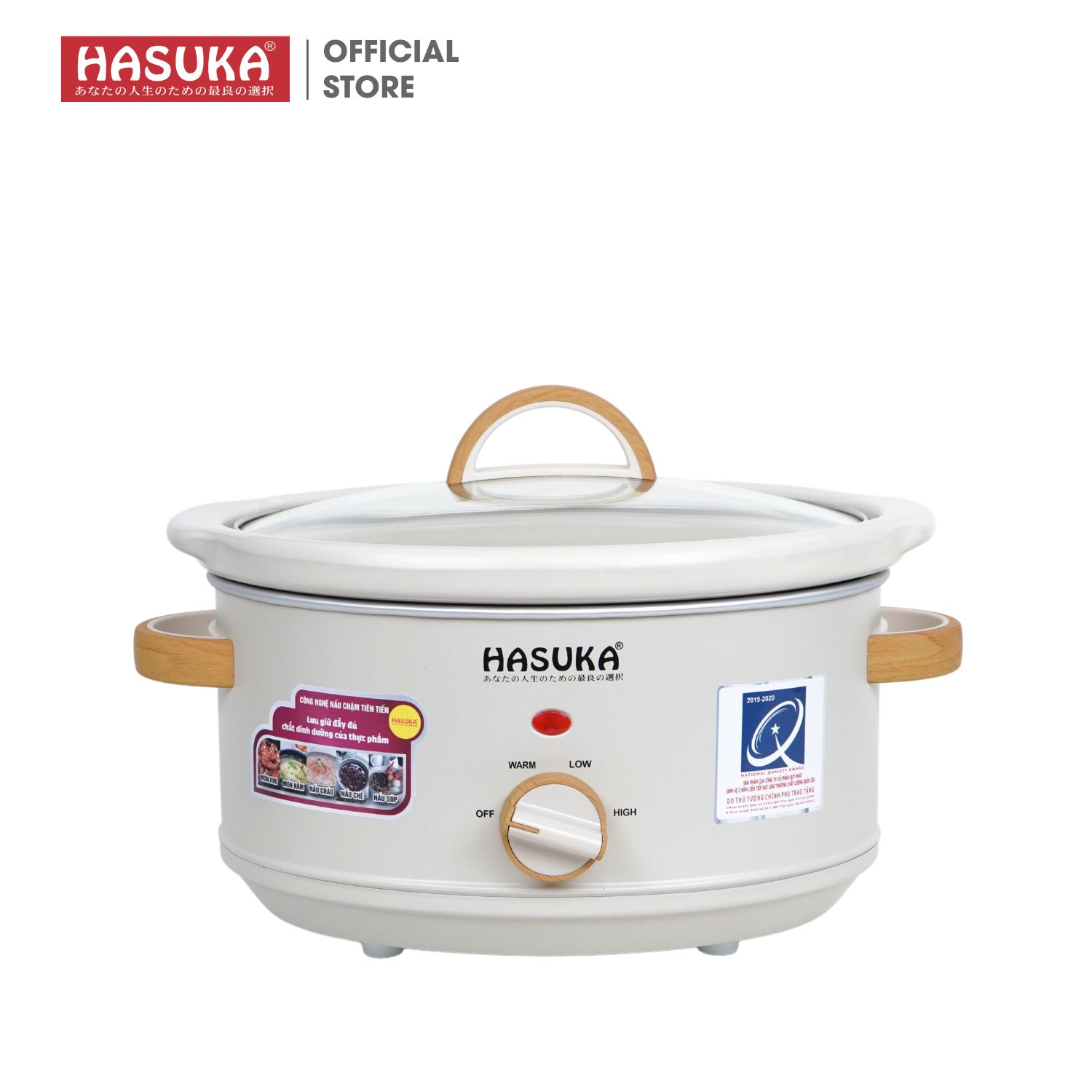 NỒI NẤU CHẬM HASUKA HSK-136 Hàng chính hãng