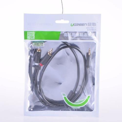 Dây chuyển đổi 3.5mm ra 2RCA (HOA SEN) dài từ 1-10m UGREEN AV102 - Hàng Nhập Khẩu