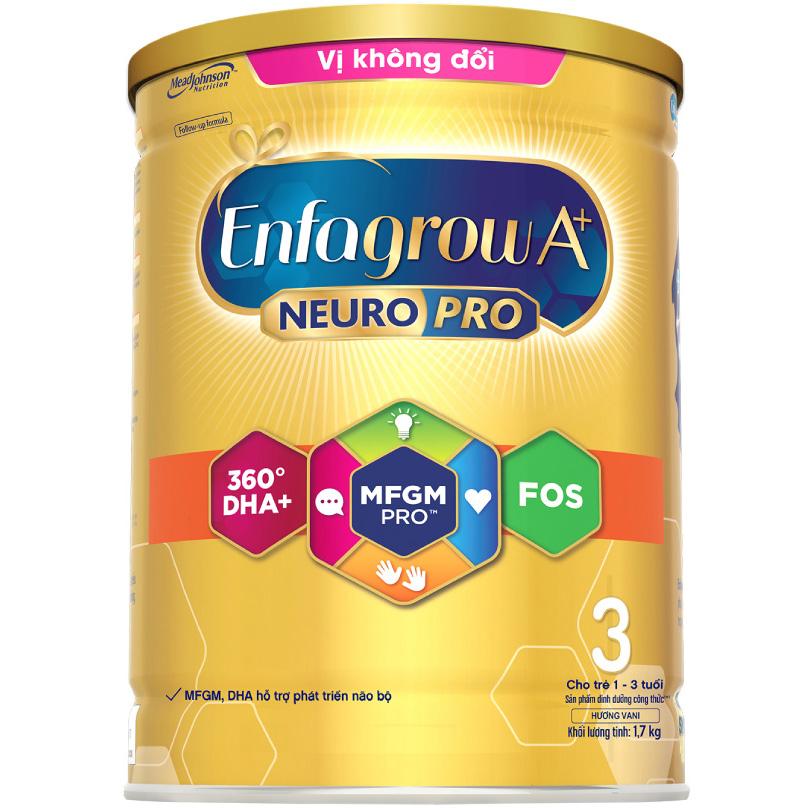 Sữa bột Enfagrow A+ Neuropro 3 cho trẻ từ 1 – 3 tuổi – 1.7kg