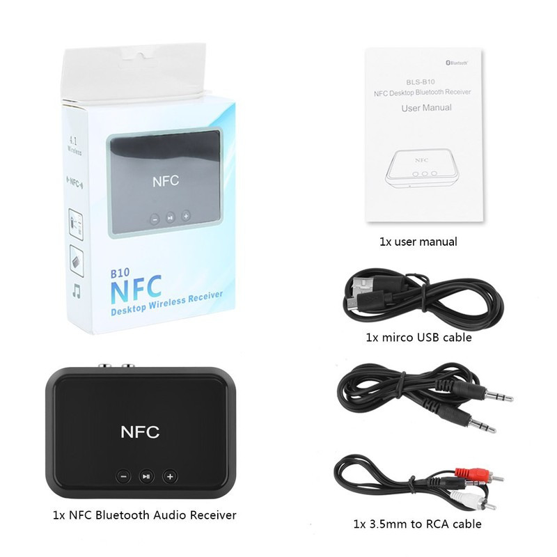 Thiết Bị Nhận Bluetooth Cho Loa và Amply BLS-B10 NFC