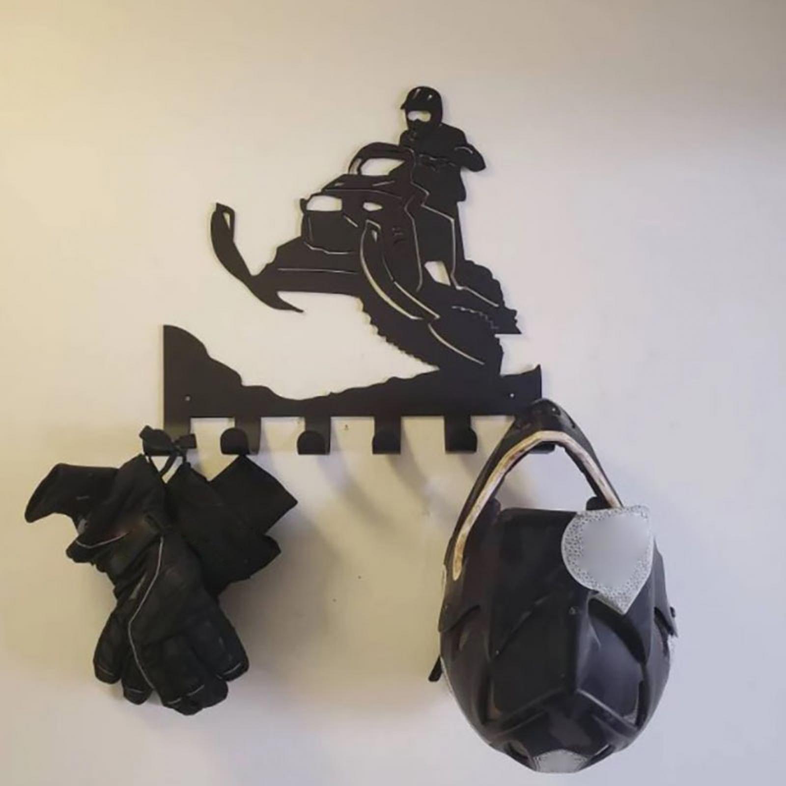 Coat Hook Wall Mounted Coat Rack with 6 Hooks Heavy Duty Wall Hanging Coat Hanger Metal Wall Hooks Wall Decor for Corridor Porch Robe Scarf