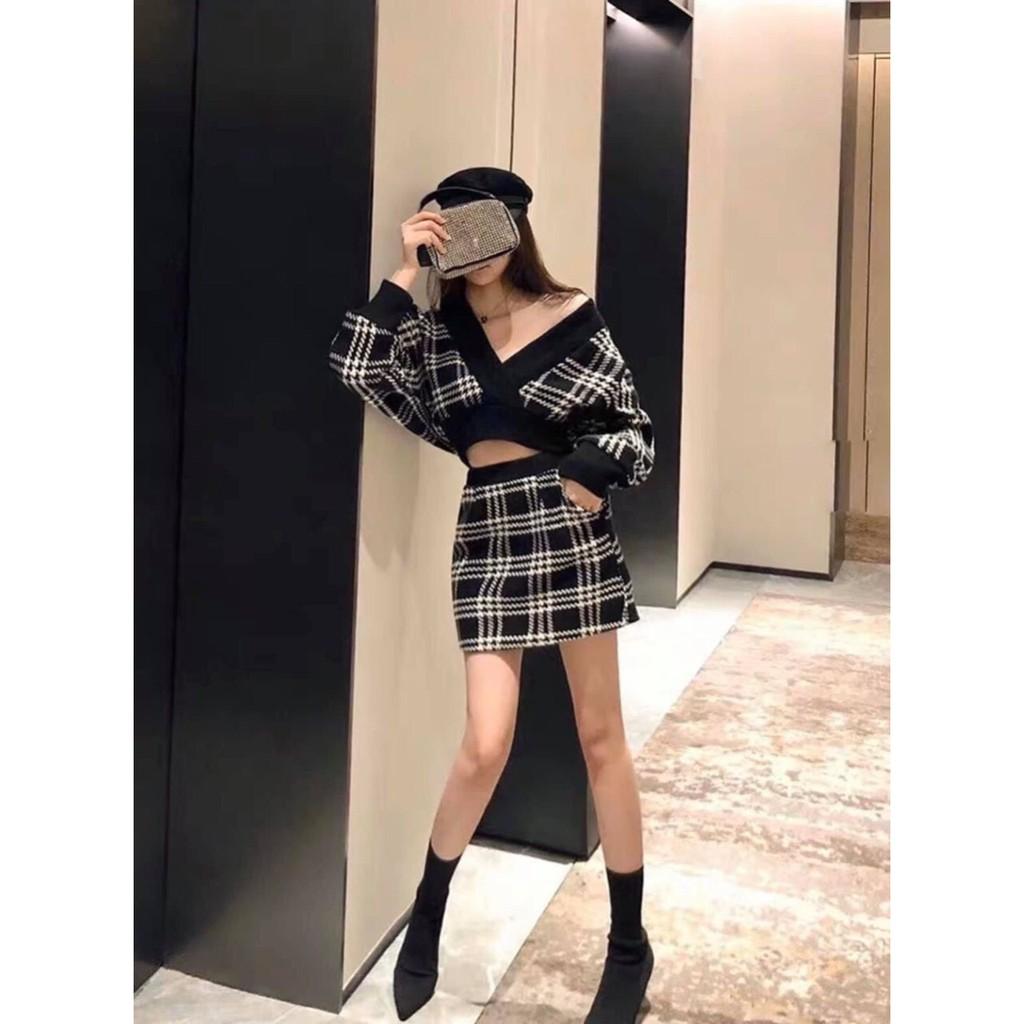 SET VÁY SỌC CARO CỰC CÁ TÍNH CỰC HOT
