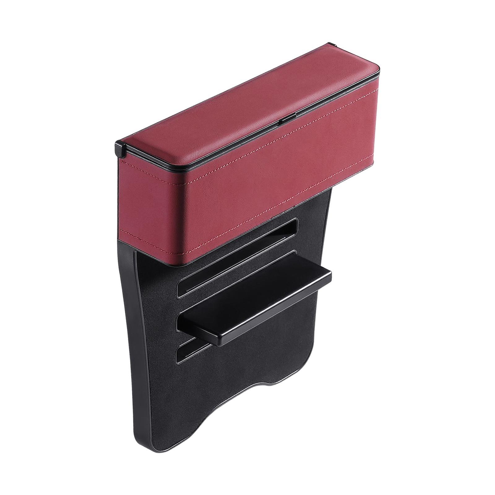 Seat Crevice Storage Box Portable Front Seat Organizer for Keys Cards Small Items