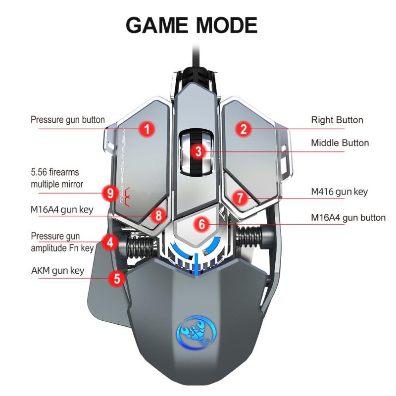 J600 Chuột Chơi Game 9 Phím Thể Thao Điện Tử Sáng Lập Trình Macro Game Chuột Cho Máy Tính Game Thủ Có Thể Lập Trình Có Dây Hay Cơ Học máy Tính